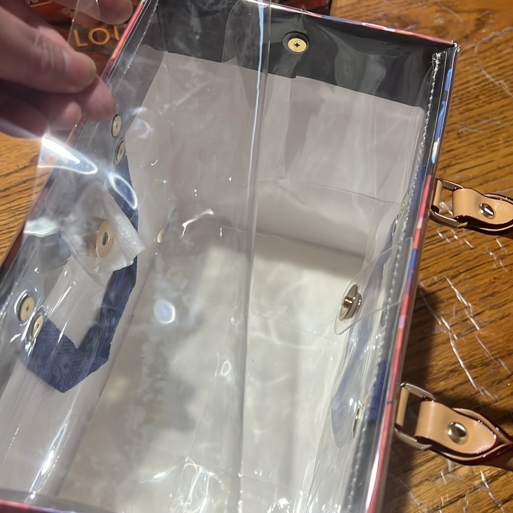 LOUIS VUITTON Shopping Gift Bag Limited Edition Prism wrapped in clear PVC - Picture 14 of 15